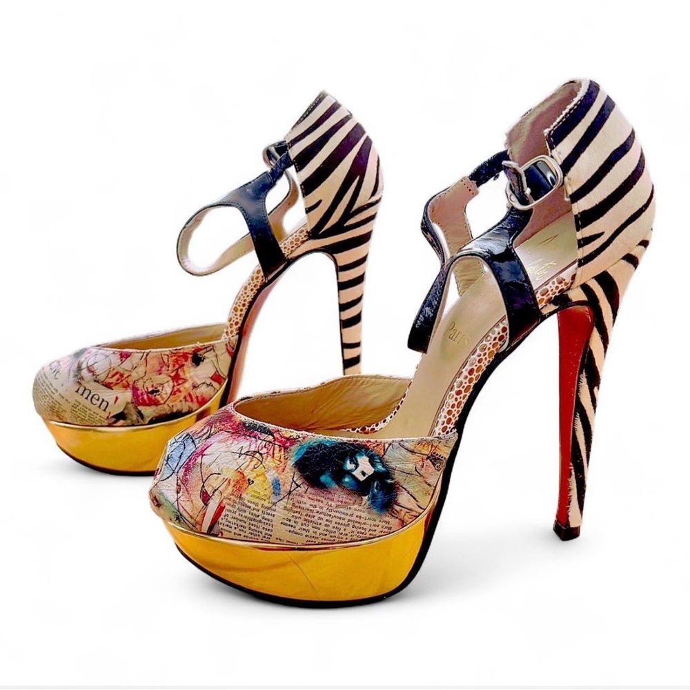 Stylish Multicolor Platform Heels - image 1